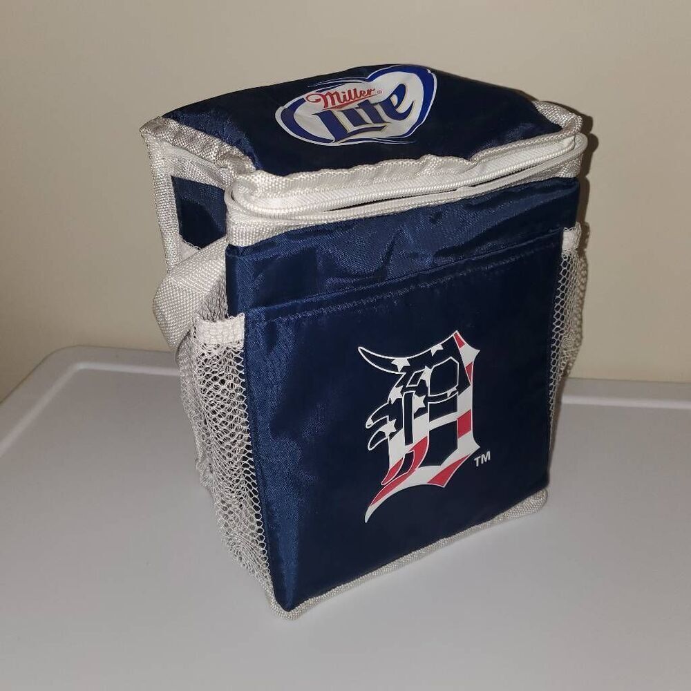 Detroit Tigers Patriotic Miller Lite Sports Fan Cooler